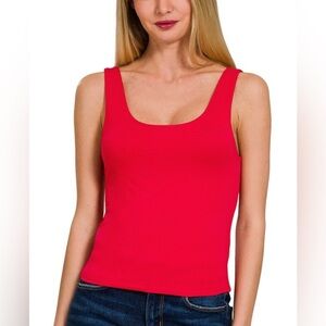 Zenana Outfitters Red Tank Top